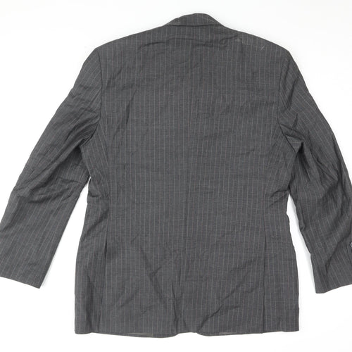 Hacoupian Men's Grey Wool Suit Jacket 50 Classic