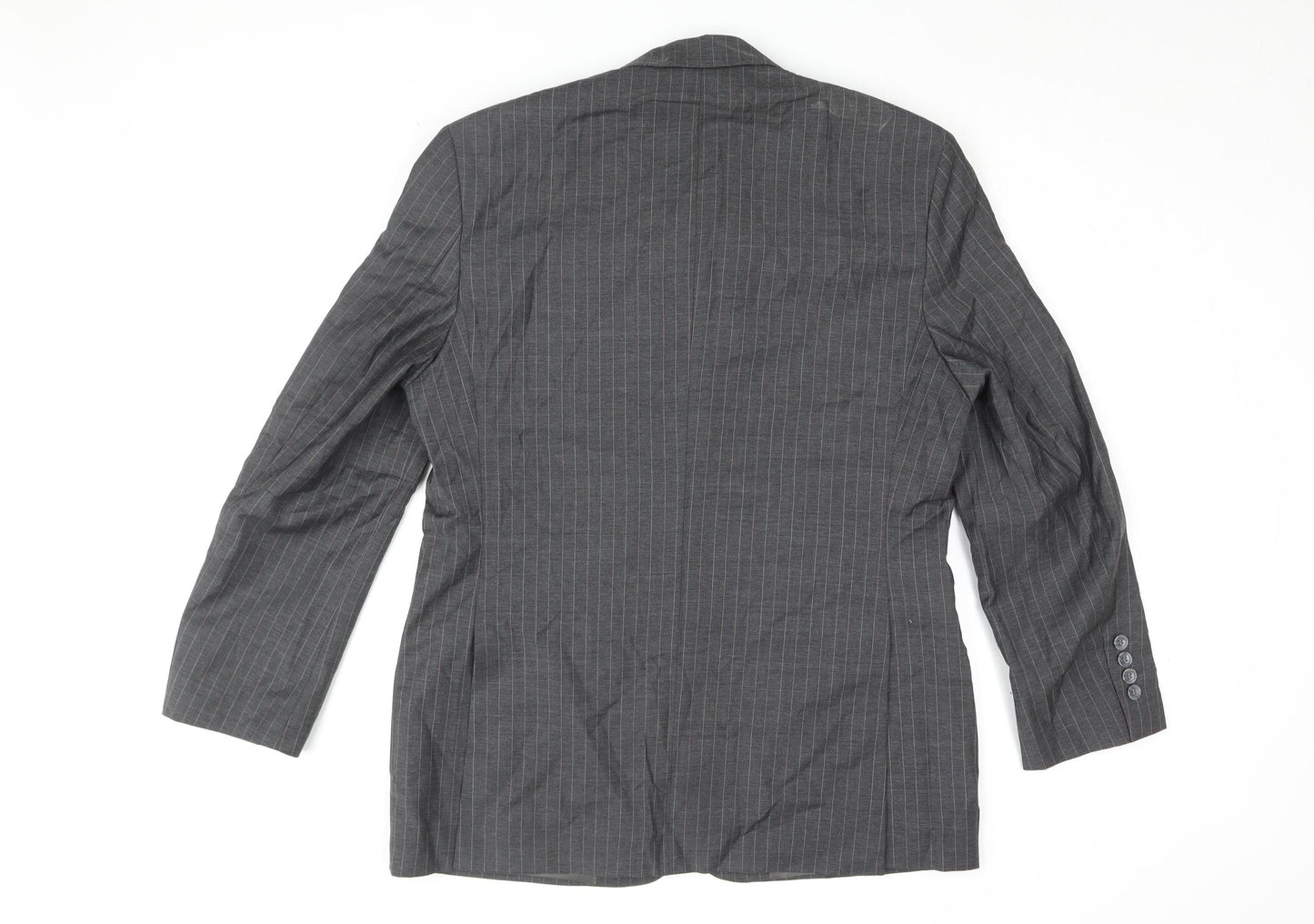 Hacoupian Men's Grey Wool Suit Jacket 50 Classic