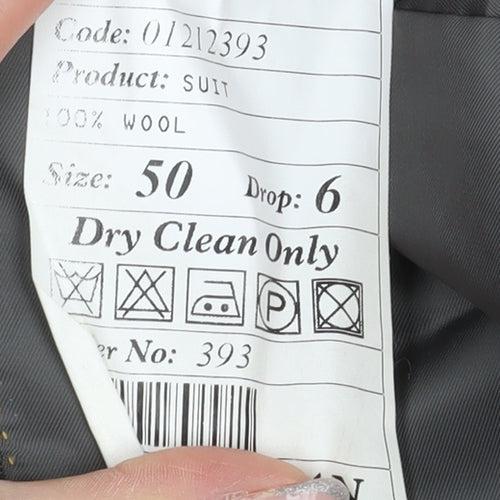 Hacoupian Men's Grey Wool Suit Jacket 50 Classic