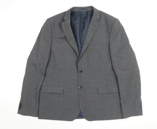 Marks and Spencer Men's Grey Blazer, 42R, Business Formal