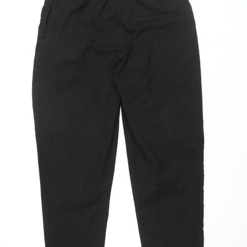 Monki Women's Black Cropped Trousers Size 16