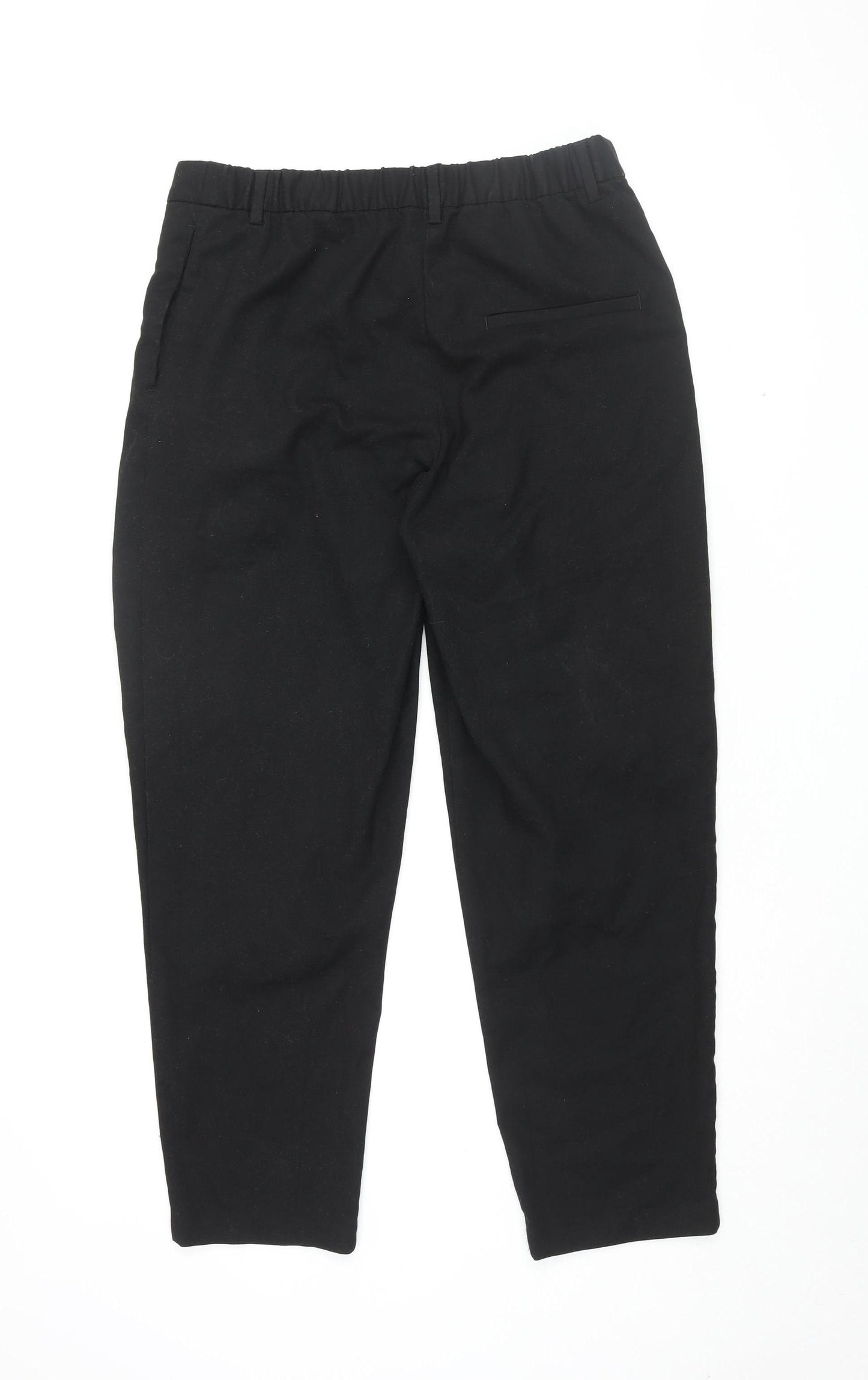 Monki Women's Black Cropped Trousers Size 16