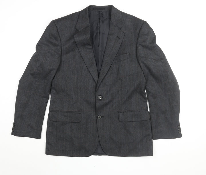 St Michael Men's Grey Blazer, 38, Regular Fit