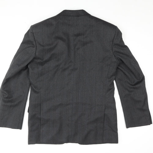 St Michael Men's Grey Blazer, 38, Regular Fit