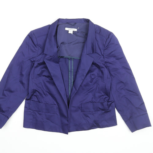 Marella Women's Blue Blazer Size 12 Classic Twill