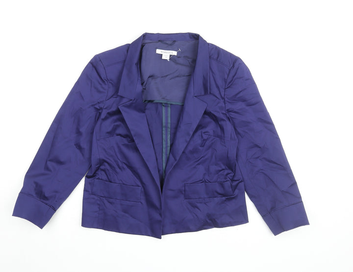 Marella Women's Blue Blazer Size 12 Classic Twill