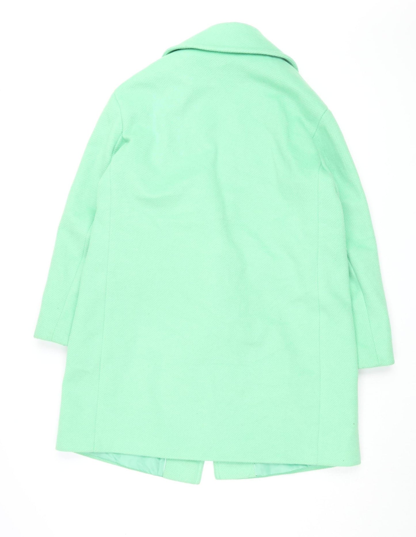 Marks and Spencer Women's Green Regular Fit Overcoat Size 12