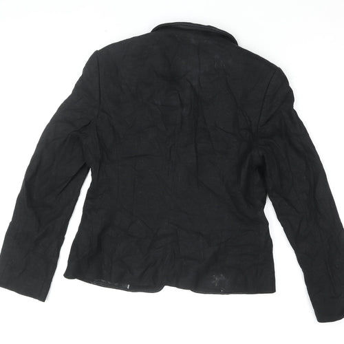 Marks & Spencer Women's Black Linen Blazer Size 12