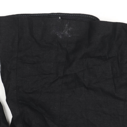 Marks & Spencer Women's Black Linen Blazer Size 12