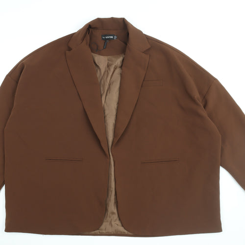PrettyLittleThing Women's Brown Blazer, Size 6
