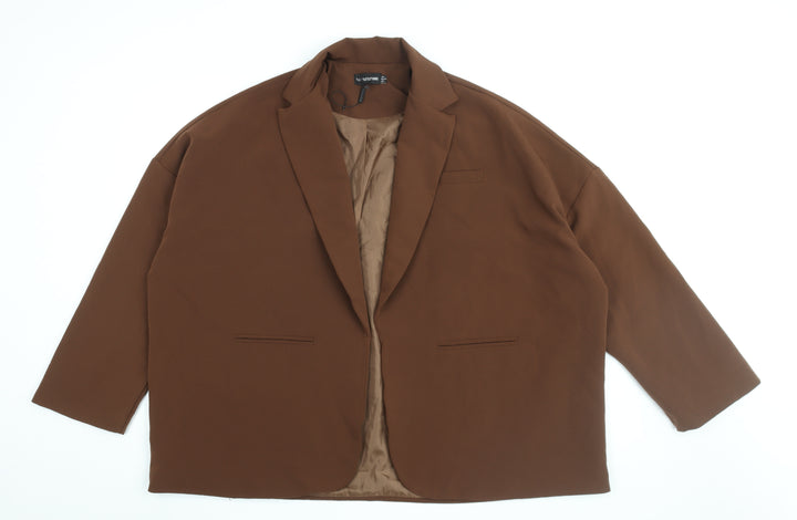 PrettyLittleThing Women's Brown Blazer, Size 6