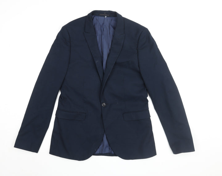 Topman Men's Blue Blazer, UK 40, Business Formal Jacket