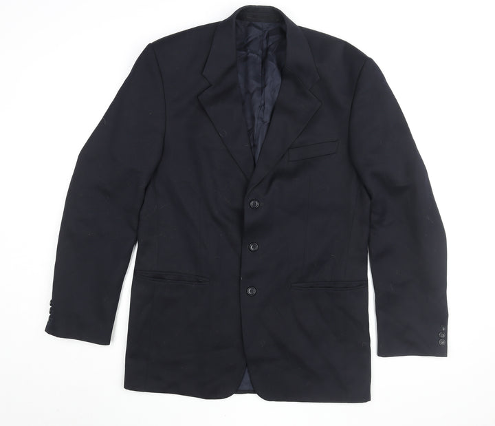 Burton Menswear Black Blazer, Men's, Size 40L, Formal Wear