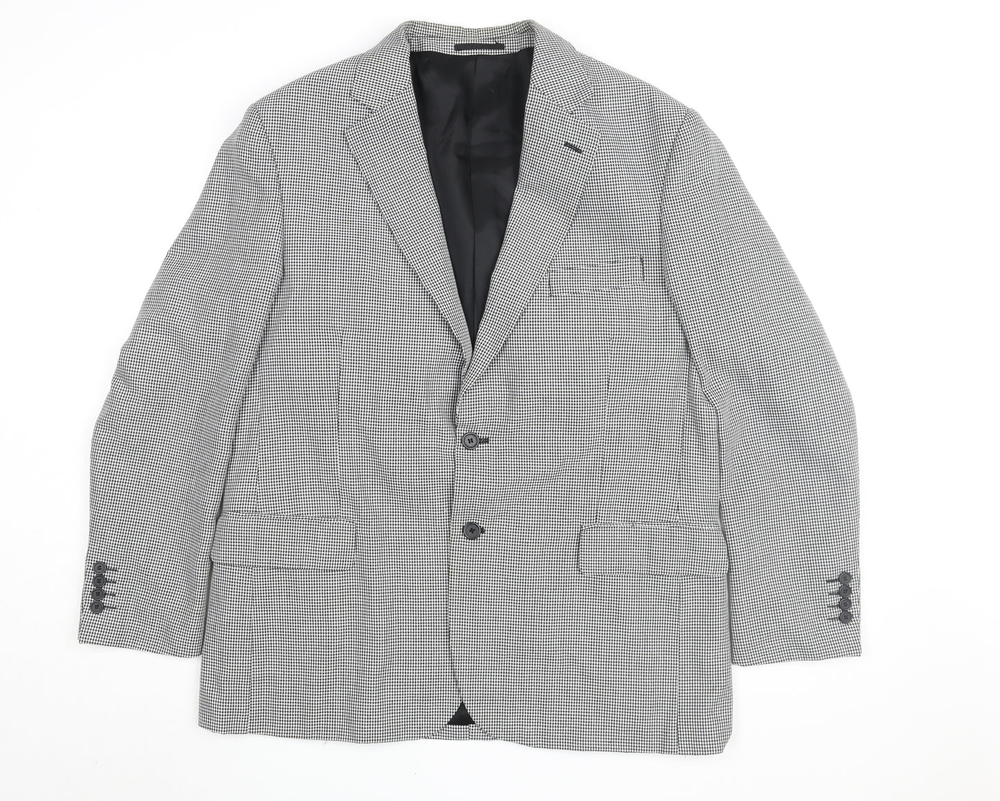 Gurteen Men's Grey Check Blazer Size 44R