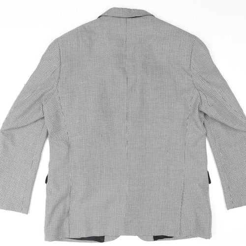 Gurteen Men's Grey Check Blazer Size 44R