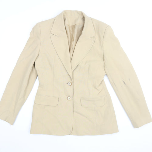 Richards Women's Beige Blazer UK 12 Regular Classic