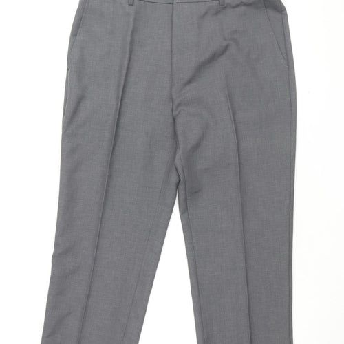 Farah Men's Grey Classic Dress Pants XS