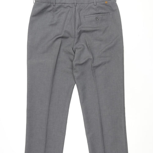 Farah Men's Grey Classic Dress Pants XS