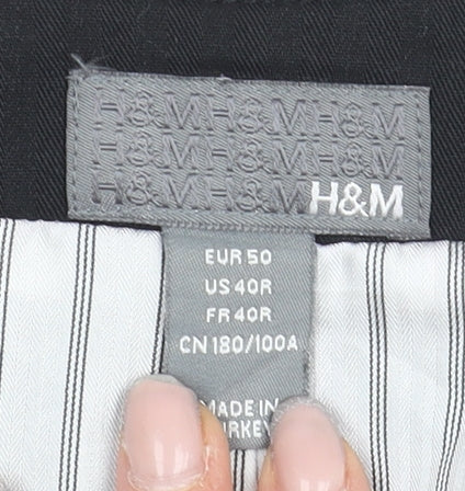 H&M Men's Black Suit Waistcoat Size L