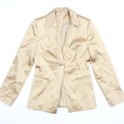 NL Collection Women's Beige Blazer Suit Jacket UK 8