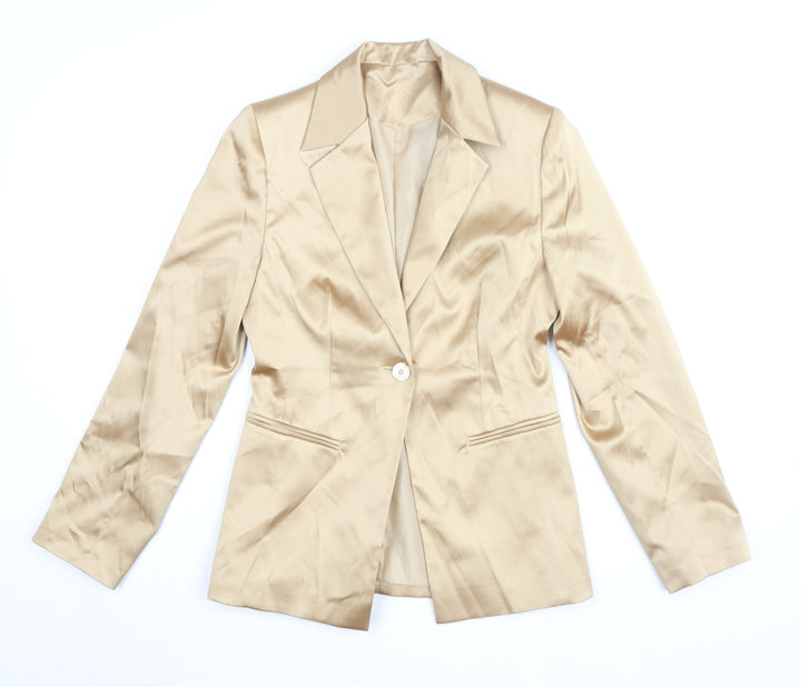 NL Collection Women's Beige Blazer Suit Jacket UK 8