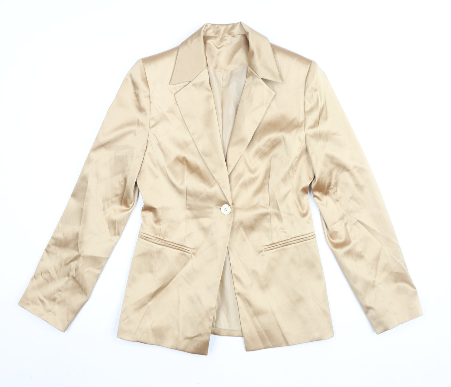 NL Collection Women's Beige Blazer Suit Jacket UK 8