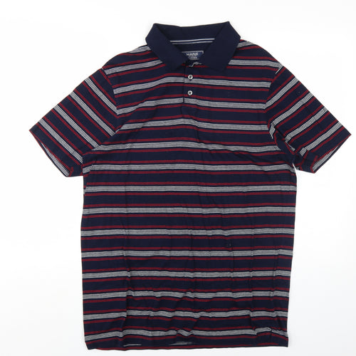 Maine New England Men's Multicoloured Striped Polo S