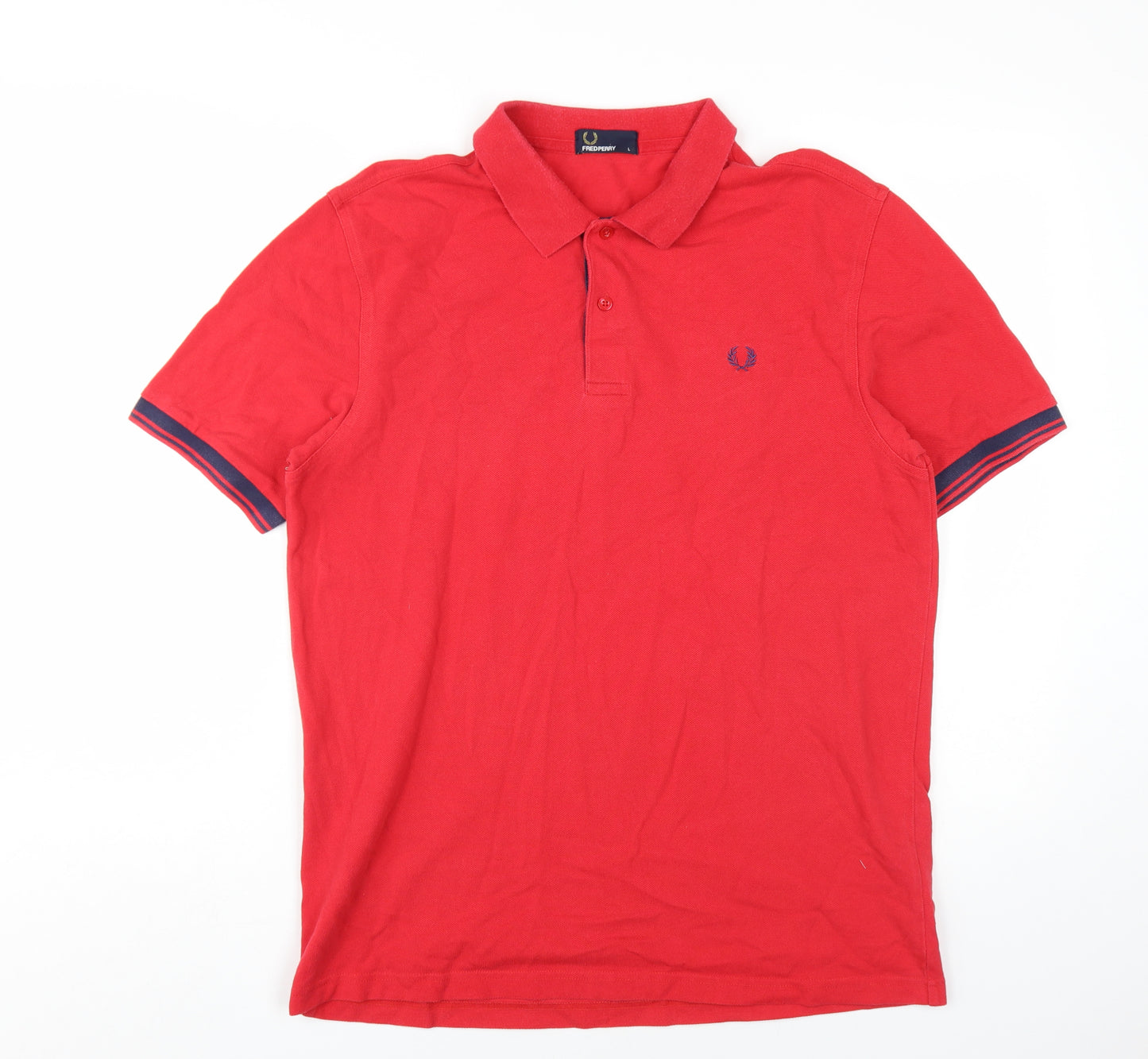 Fred Perry Men’s Red Polo Shirt Short Sleeve L