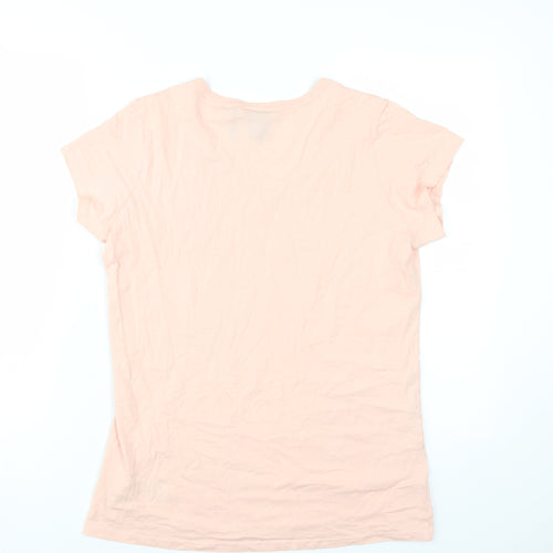 G-Star RAW Women's Pink XL V-Neck T-Shirt