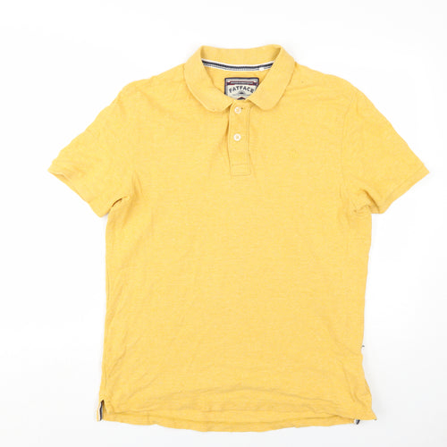 FatFace Men's Yellow Classic Polo Shirt L