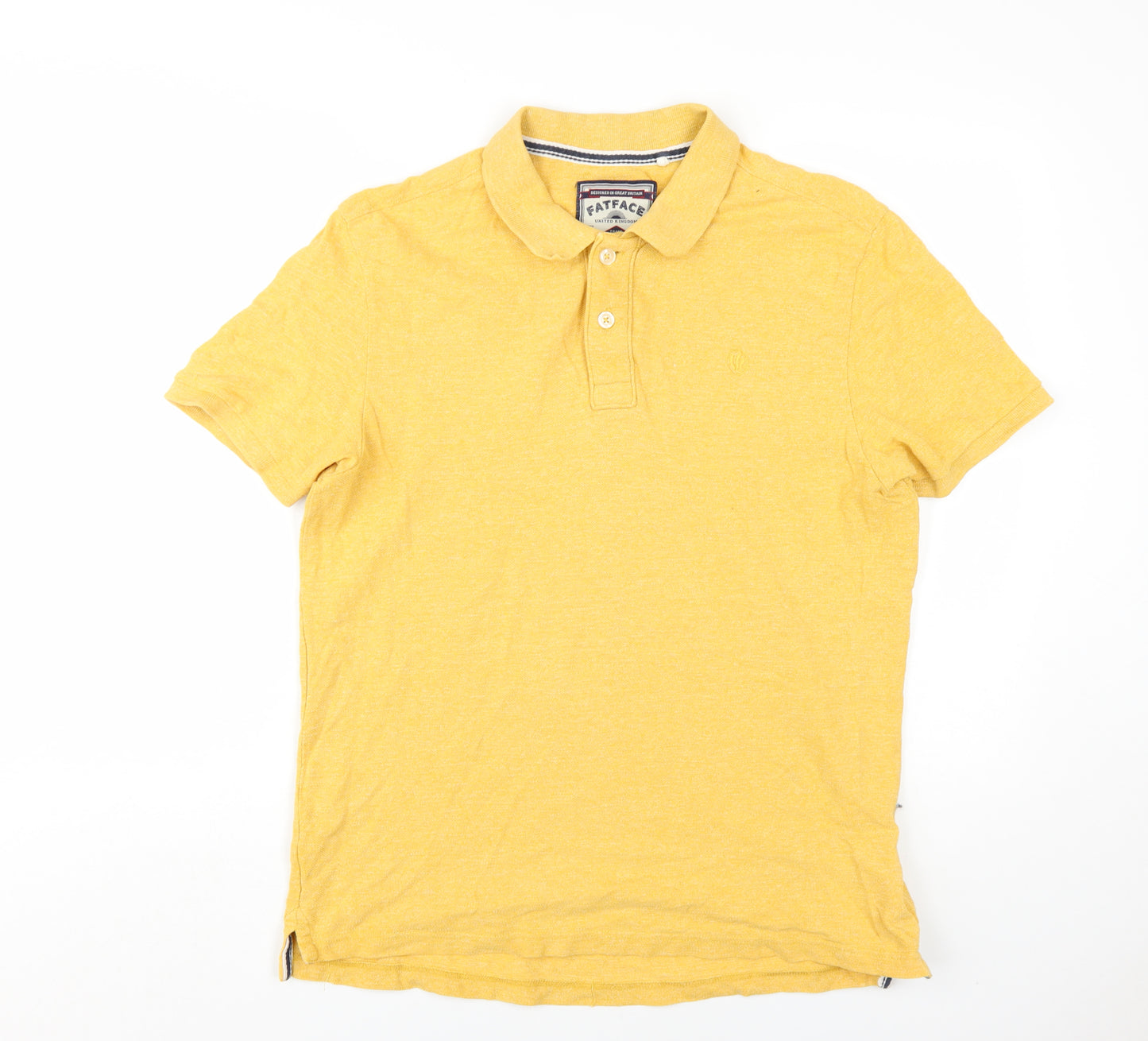 FatFace Men's Yellow Classic Polo Shirt L