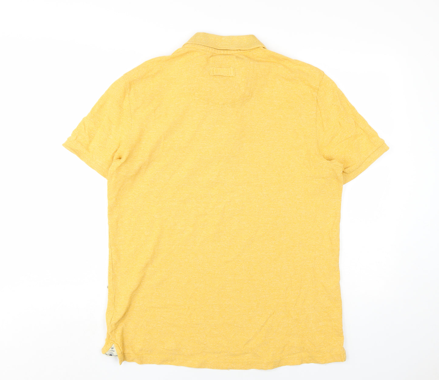 FatFace Men's Yellow Classic Polo Shirt L