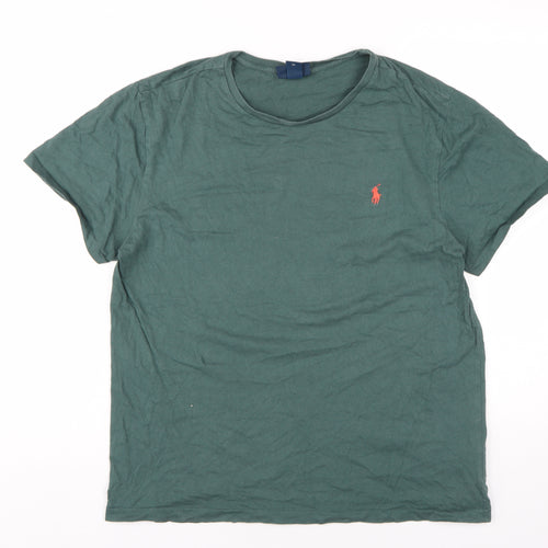 Polo Ralph Lauren Men's Green Cotton T-Shirt L