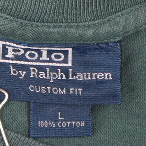 Polo Ralph Lauren Men's Green Cotton T-Shirt L