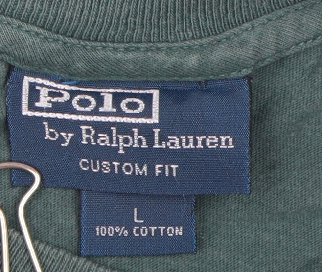 Polo Ralph Lauren Men's Green Cotton T-Shirt L