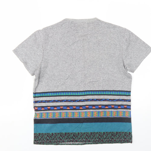 Levi's Mens Grey Aztec Print T-Shirt Size M Classic Fit