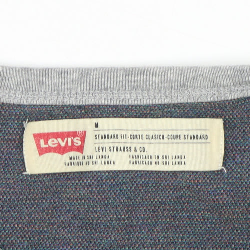 Levi's Mens Grey Aztec Print T-Shirt Size M Classic Fit