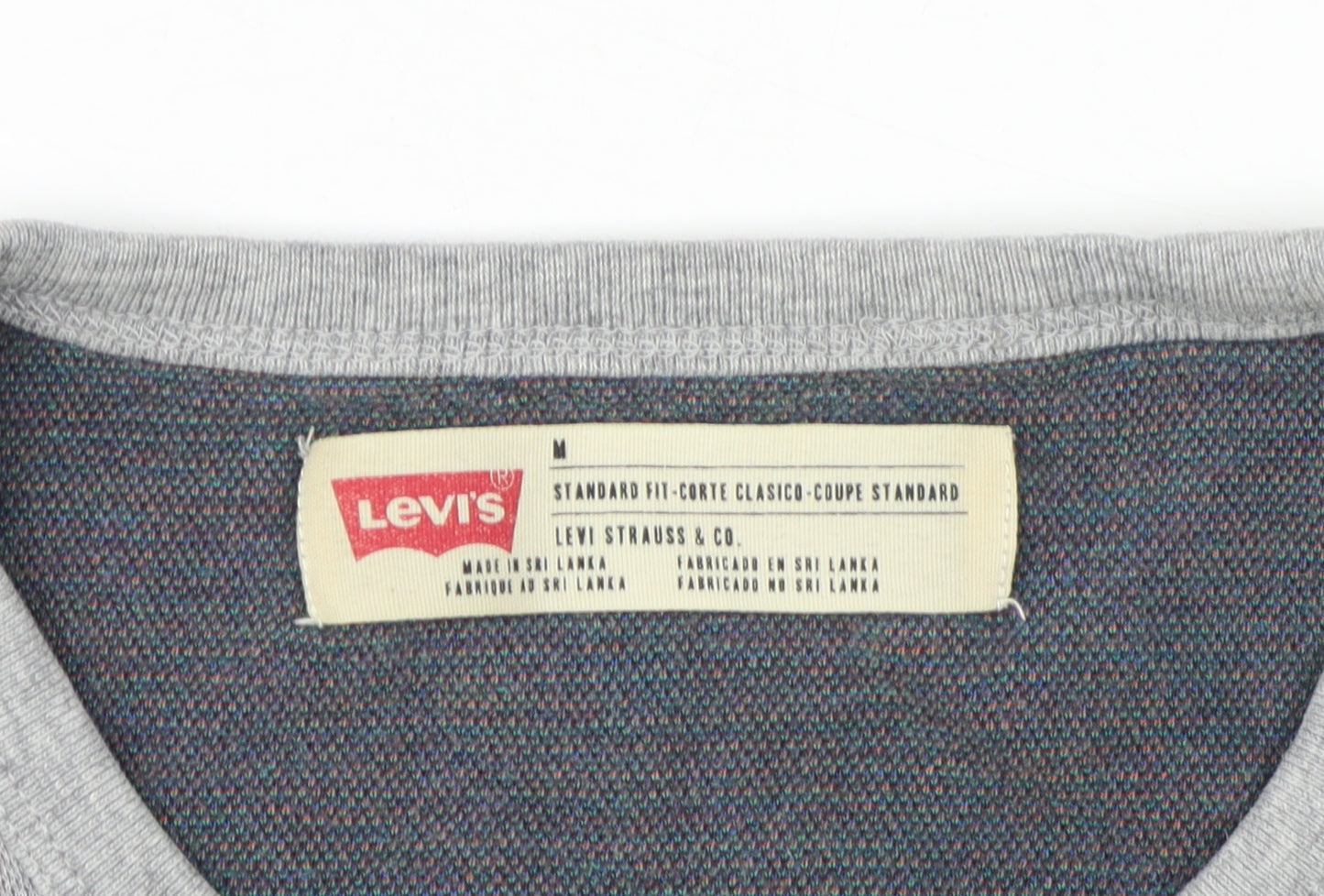 Levi's Mens Grey Aztec Print T-Shirt Size M Classic Fit