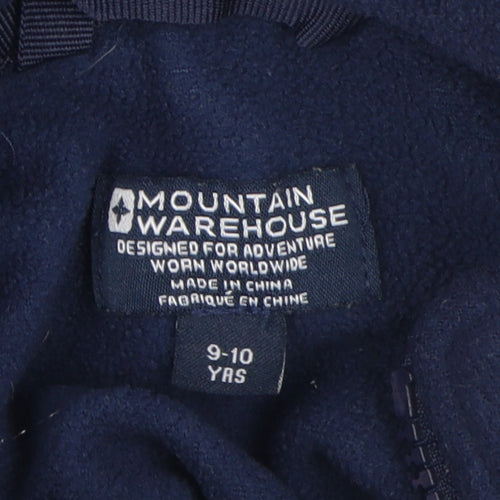 Mountain Warehouse Blue Boys Jacket 9-10 Years Full Zip