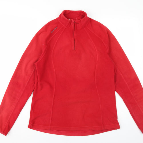 Decathlon Creation Unisex Red 1/4 Zip Sweatshirt XL