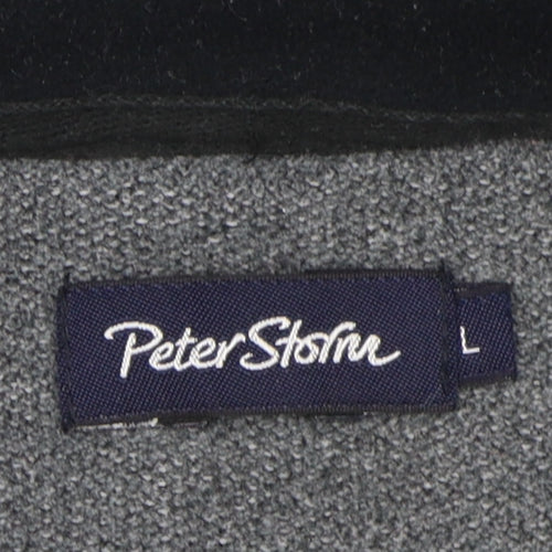 Peter Storm Men's Grey 1/2 Zip Sweatshirt, L, Hiking