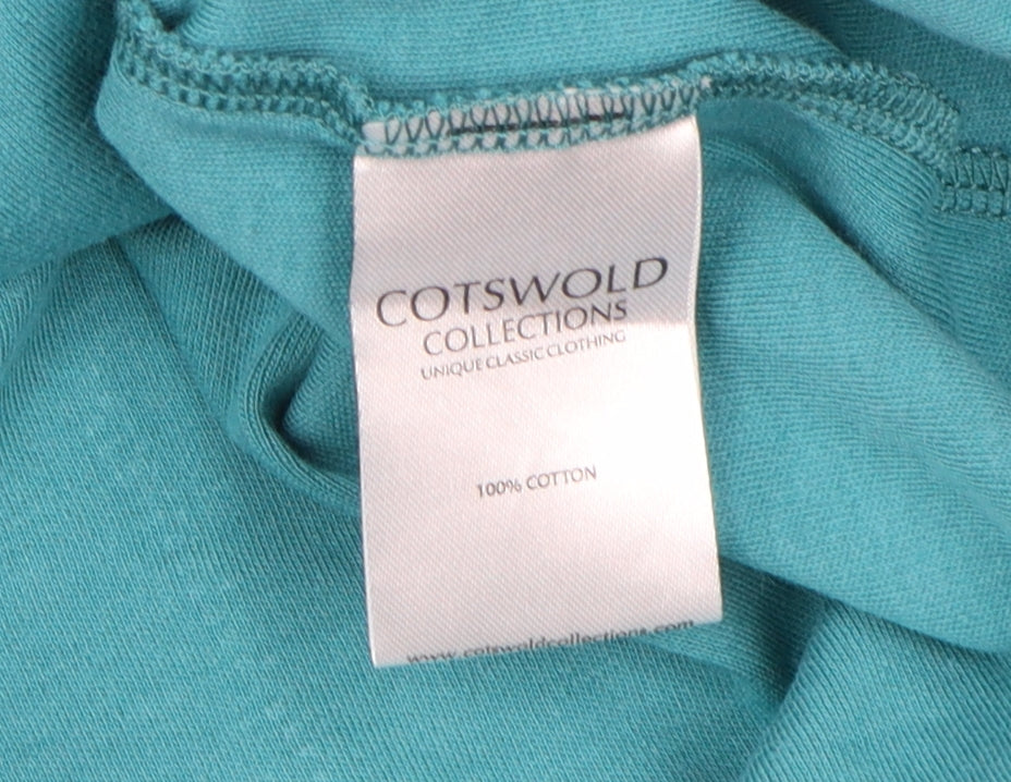 Cotswold Collections Women's Blue XL 3/4 Sleeve Zip Top