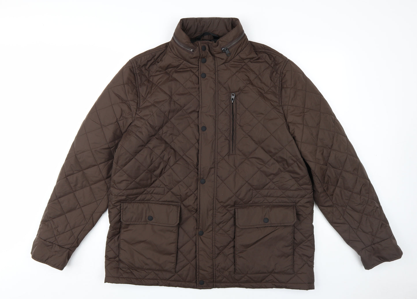 Marks and Spencer Men's Brown Quilted Jacket XL