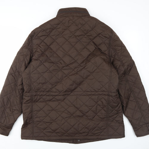Marks and Spencer Men's Brown Quilted Jacket XL