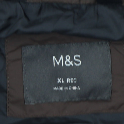 Marks and Spencer Men's Brown Quilted Jacket XL