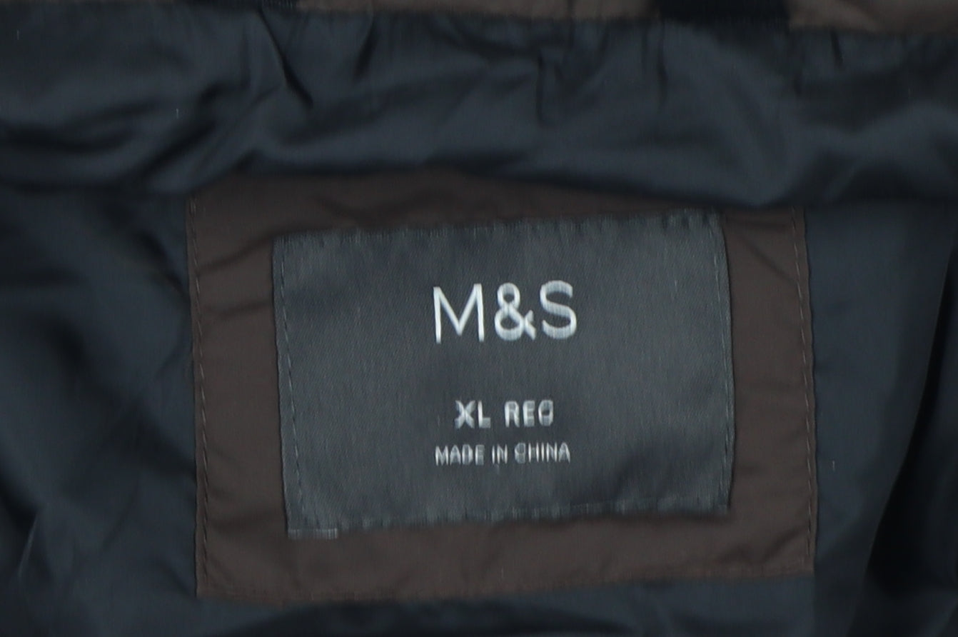 Marks and Spencer Men's Brown Quilted Jacket XL