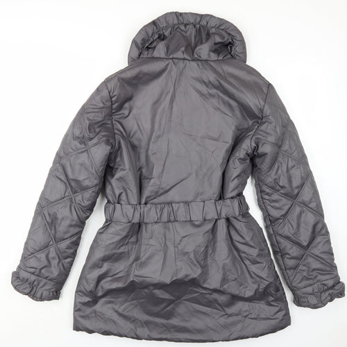La Maison du Jersey Women's Grey Quilted Coat - Size 16