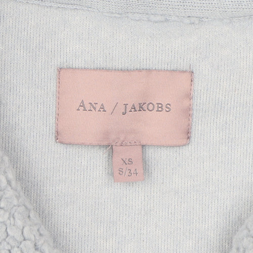 Ana Jakobs Women's Blue Fleece Pullover XS
