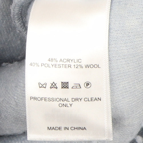 Ana Jakobs Women's Blue Fleece Pullover XS