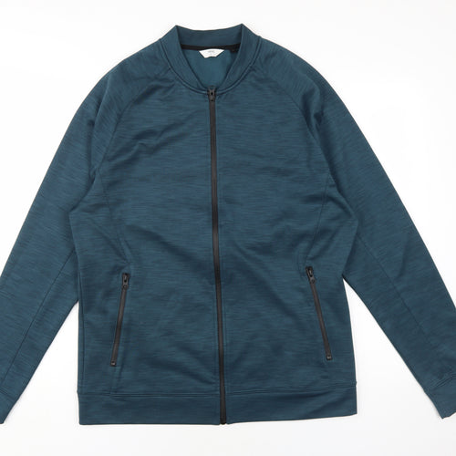 Next Men's Blue Bomber Jacket Large for Autumn Spring